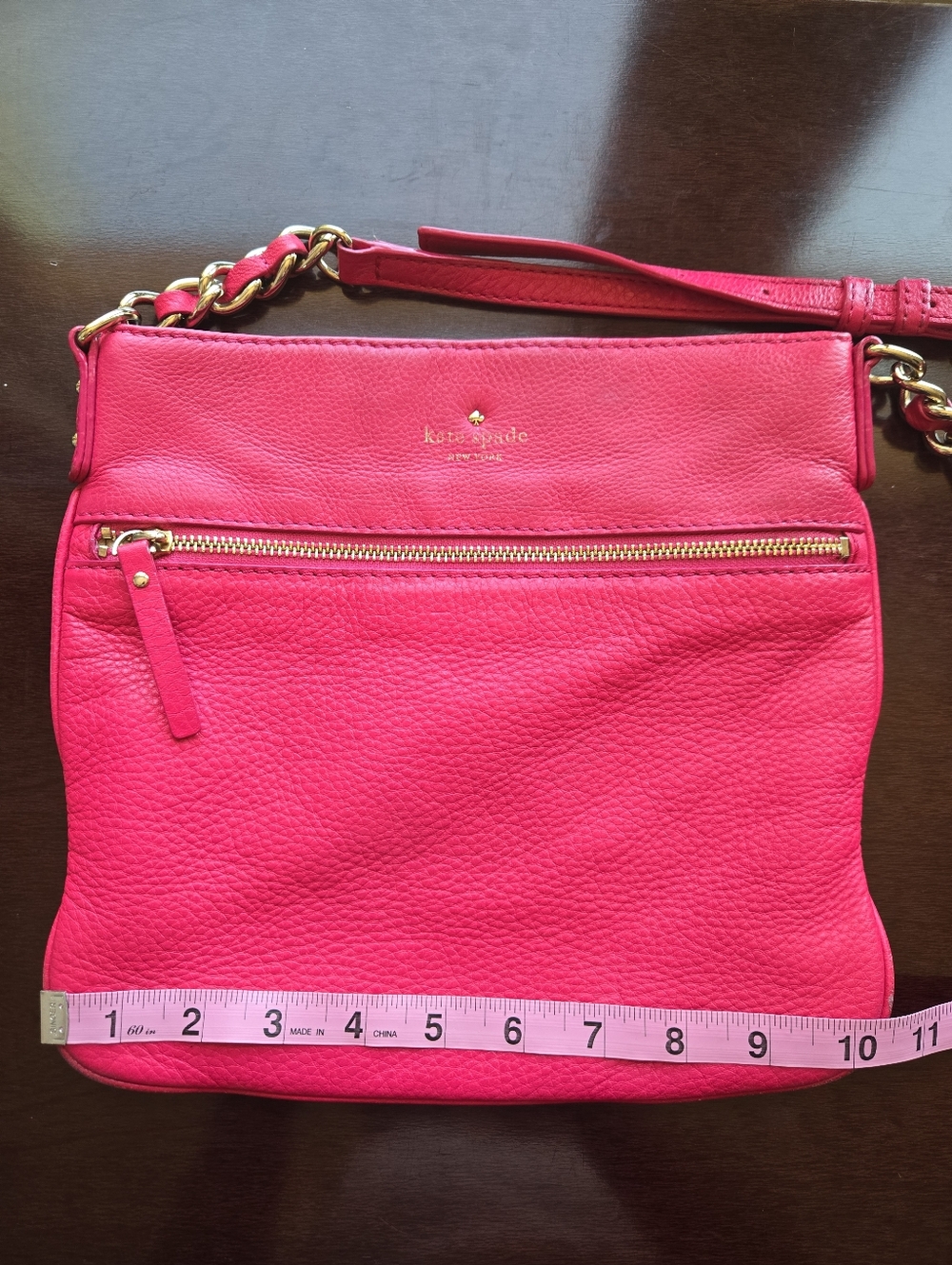 ✨ Kate Spade Hot Pink Crossbody ✨ Barbiecore Pebbled Leather 🎀 - Picture 14 of 15